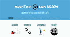 Desktop Screenshot of mountainliondesign.co.uk